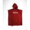 FOLLOW 22 TOWELIE RED poncho